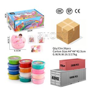ของเล่นเสริมพัฒนาการสำหรับเด็ก Zhorya Color Custom Eco-friendly Stress Relief Butter Mash Cotton Diy Slime - Product Image 6