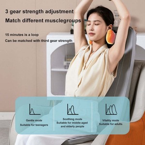 Coussin de <span class=keywords><strong>massage</strong></span> <span class=keywords><strong>Shiatsu</strong></span> complet pour le <span class=keywords><strong>dos</strong></span>, soulagement de la douleur, lumière rouge, pétrissage 3D, pour la maison, le bureau, la chaise, le <span class=keywords><strong>siège</strong></span> de voiture - Product Image 5
