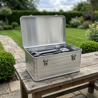 Boîte de rangement multi-usages en aluminium, sac à outils spécial, tailles personnalisables (S/M/L), finition couleur originale, jardinage, atelier