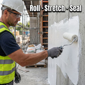 Peinture élastique protectrice pour murs intérieurs et extérieurs, flexible, extensible, anti-fissures, à base d'eau, pour la base des murs des bâtiments - Product Image 4