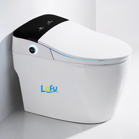 Toilette japonaise 110v /220vsmart Toilette automatique sans rebord Salle de bain montée au sol Toilettes intelligentes Cuvette