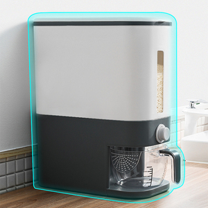 Bán Buôn Thực Phẩm Kín Lưu Trữ <span class=keywords><strong>Container</strong></span> Hạt Hộp Nhựa Gạo Xô Lớn Ngũ Cốc Dispenser Tự Động Gạo Dispenser Cho Cửa Hàng - Product Image 3