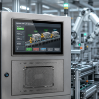 Bestview - Panel PC Industrial Integrado con Pantalla Táctil de 21.5 Pulgadas, IP65, I5-8250U, Directo de Fábrica, para Máquinas de Control Eléctrico