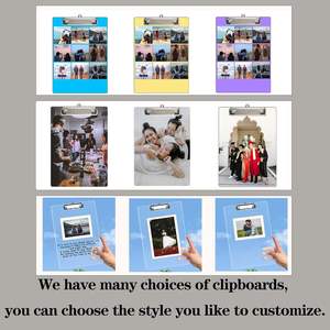 คลิปบอร์ดอะคริลิคขนาดตัวอักษรพร้อมคลิปโลหะแผ่นแข็งส่วนตัวสำหรับใช้ในสำนักงานและโรงเรียน A4ตามสั่ง - Product Image 6
