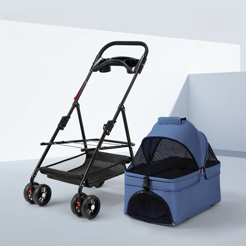 Bleu (pliage à deux mains + nacelle détachable)