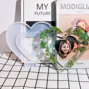 도매 DIY 크리스탈 에폭시 수지 금형 사랑 사진 프레임 실리콘 금형 - Product Image 6