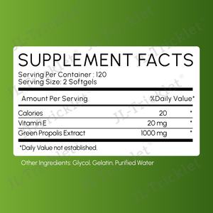 Julong אספקת oem/odm תווית פרטית תוספת טבעי דבש פרופוליס קפסולות סופר דבורה פרופוליס softgels קפסולות - Product Image 3