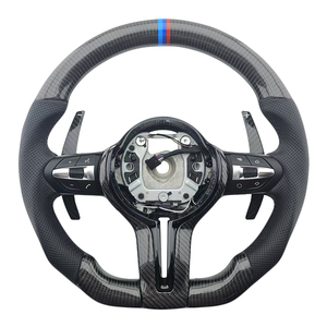 Volant en cuir perforé en fibre de carbone le plus populaire pour BMW E90 E91 E92 E93 Série 3 - Product Image 1