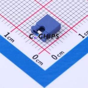 KH-2.54TXM-H6.0-B Shorting Cap / Jumper Cap P=2.54mm Connector ( Pitch: 2.54mm )( Open Top / Closed Top: Open Top Type ) - Product Image 2