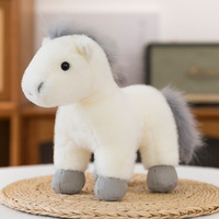 Nouveau peluche Animal fourrure jouets cadeaux pour enfants mignon doux dessin animé Animal cheval en peluche jouet oreiller poupée jouets en peluche