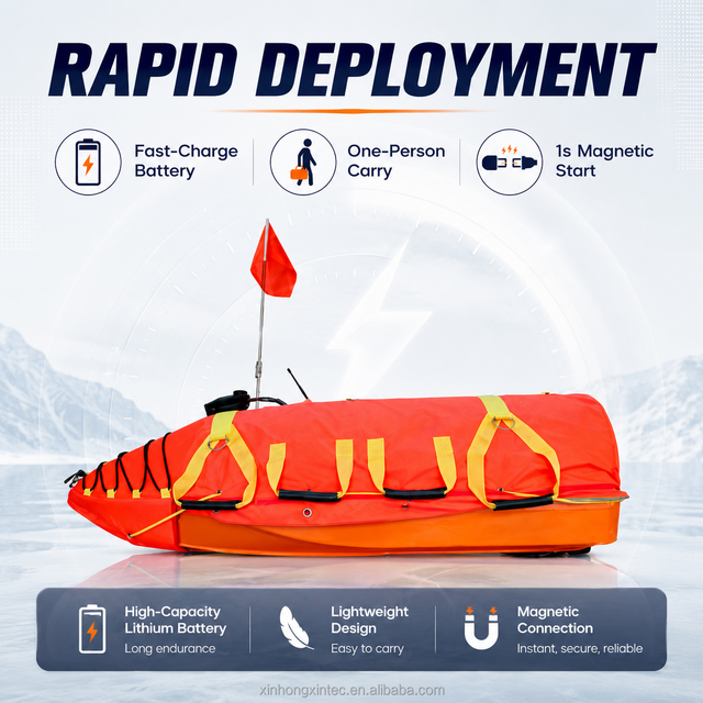 High-Performance Emergency Rescue Electric Buoy Boat Lifesaving Robot with High Rescuing Speed and 2200 lb Load Capacity