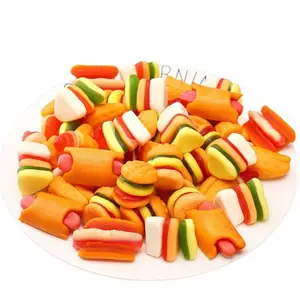 Chinesische Süßigkeiten Party Mix Frühstücks form Gummibärchen Candy mit verschiedenen Frucht geschmack eingewickelt Gelees