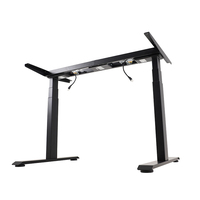 Bon marché, bureau debout ergonomique électrique facile à installer, cadre de bureau d'ordinateur de bureau debout à hauteur réglable, double moteur