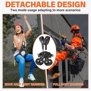 Arnés de Seguridad Hengchang con Certificación CE, <span class=keywords><strong>Doble</strong></span> Anillo en D de Poliéster, Carga de 200 kg, con 5 Anillos en D para Anclaje Fijo Aéreo y Protección Contra Caídas - Product Image 3