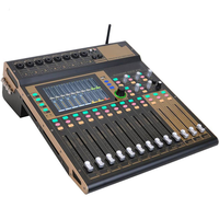 Mezcladora Digital X16, Consola de Mezcla de Audio de 16 Canales con Pantalla Táctil, Control Remoto Multidispositivo para Sistema de Sonido