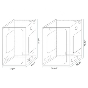 Meijiu kim loại tốt nhất phát triển Lều trong nhà vườn hoàn chỉnh hệ thống nhà kính thủy canh phát triển hộp microgreens phát triển hệ thống Kit - Product Image 3