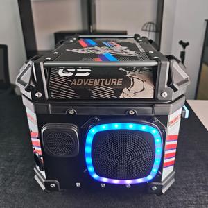 55L alliage d'aluminium moto hayon top case scooter coffre grande capacité boîte à bagages coffre universel haut-parleur queue boîte - Product Image 5