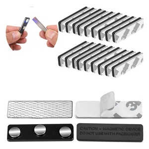 Porte-étiquette magnétique avec aimants puissants en néodyme pour fixer solidement les badges d'identification, les étiquettes nominatives avec motif de bloc ou de <span class=keywords><strong>disque</strong></span> - Product Image 2