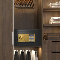 Caja Fuerte Digital Electrónica para Dinero con Cerradura de Llave para Hoteles y Hogar, Mini Caja de Seguridad Pequeña