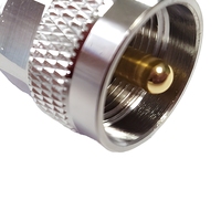 RF N-Stecker Crimp-Typ 1P IP53 Gerader Stecker 50 Ohm Kupferkontakt-Verbinder 12A 120V für LMR400-Kabel