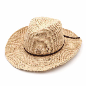 K Raffia Stroh Cowboyhut Gehäkelter Sommer Westernhut für Herren Naturfaser Outdoor Großhandel Maßgefertigte Kopfbedeckung Kollektion - Product Image 6
