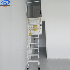 Aluminium Wall Mounted Vertical Pull Down Attic <strong>Access</strong> Folding Loft <strong>Ladder</strong> <strong>with</strong> <strong>Door</strong> Product Category <strong>Ladders</strong>
