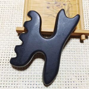 Masseur plantaire en pierre naturelle de Bian, thérapie Gua Sha, bâton d'acupuncture universel, outil de massage en pierre de Bian - Product Image 2