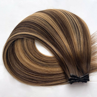 Haiyi Invisible Invisible Sew in Genius Weft Léger pour Cheveux Naturels Fins, Sans Nœuds, Sans Perte, Double Drawn # Couleur 1B