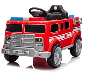 어린이 소방차 장난감에 새로운 탑승, 12V 3-8 세 전기 운전 자동차