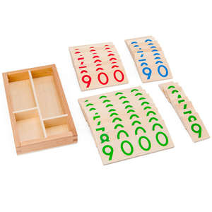 Haute qualité bébé Montessori numéro cartes éducatifs mathématiques aides pédagogiques jouets pour enfants - Product Image 4