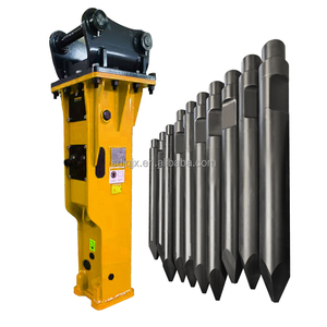 Peças sobressalentes Escavadeira Disjuntor Martelo Ferramenta Disjuntor Chisel Set Dia 100mm Hidráulica <span class=keywords><strong>Rock</strong></span> Hammer - Product Image 1