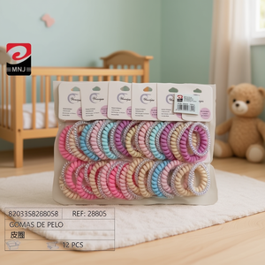 Elastici per capelli Gomas De Pelo, 12 pezzi, colorati, per acconciature per bambini - Product Image 2