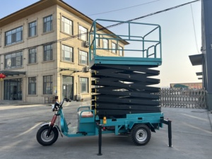 Üç Tekerlekli Taşıyıcı Makaslı <span class=keywords><strong>Platform</strong></span> Elektrik Motorlu Yükseltme Platformu 2100x800mm Tabla 1300kg Ağırlık Çiftlik Kullanımı İçin - Product Image 5