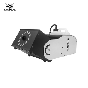 3000W マルチアングル調整可能 リモートコントロール DMX512 スイングフォガー スモークフォグマシン 12x3W RGB LEDライト付 - Product Image 5