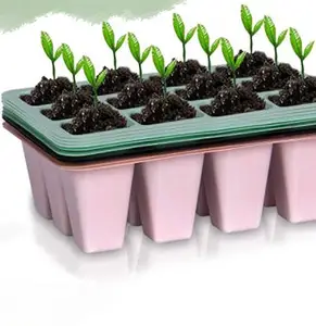 Hot Selling High Quality Plastic Seeds Starting Fast Grow 6 Grids Germination Nursery Set Plant Grow Tray