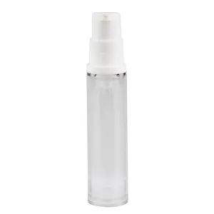 Kozmetik 5ml 10ml 12ml 15ml plastik losyon pompa şişesi havasız şişe yüz bakımı cilt bakımı havasız pompalı sprey şişe pompa şişesi