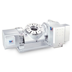 Mesa Inclinable Hidráulica de Alta Precisión TJR FHR-500C, Tipo Cuna de Doble Brazo, Mesa Rotatoria de 5 Ejes para Fresadora - Product Image 5