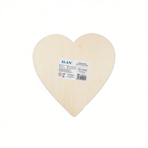 Cuore in legno di compensato Ilan da 25 cm per decorazioni fai da te - Product Image 2