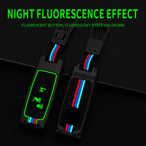 Étui de protection pour clé de voiture en alliage de zinc et gel de silice pour <span class=keywords><strong>Honda</strong></span> Motor PCX 160 Click <span class=keywords><strong>125</strong></span> Vario 208 ADV S Coopy, avec porte-clés et pochette - Product Image 3