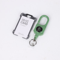 Porte-cartes portable étanche de style tactique avec clip robuste et attache rétractable pour l'identification au bureau