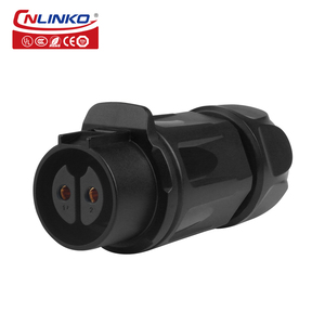 Cnlinko IP68 LP 20 2 Pin plastik konektor penerbangan kabel sekrup melingkar tahan air 2 Pin laki-laki perempuan konektor LED konektor - Product Image 5