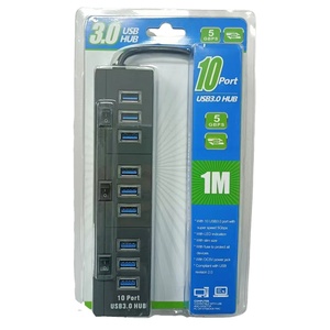 Vente chaude transfrontalière tout nouveau cordon d'alimentation 1M USB 3.0 <span class=keywords><strong>hub</strong></span> 10 ports - Product Image 1