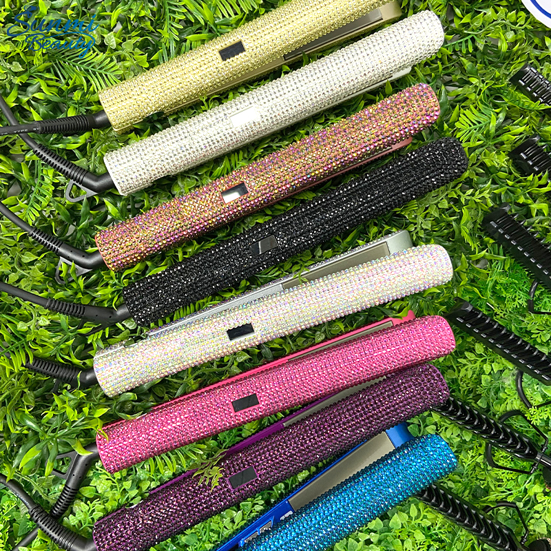 Оптовая продажа Профессиональный bling Электрический частная марка титана 450 градусов утюжок для выпрямления волос выпрямитель онлайн продавцов