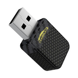 อะแดปเตอร์ CarPlay สำหรับ Android พอร์ต USB แบบพกพาสีดำใหม่อะแดปเตอร์ CarPlay อัตโนมัติแบบ2 in 1 OEM สายอัพเกรด CarPlay - Product Image 1