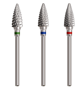 ดอกสว่านเจียรเล็บคาร์ไบด์ขนาด 6 มม. สีเงิน 3/32 นิ้ว สำหรับเครื่องเจียรเล็บไฟฟ้า ใช้สำหรับลอกเจลออกอย่างรวดเร็วและเตรียมหนังกำพร้า - Product Image 1