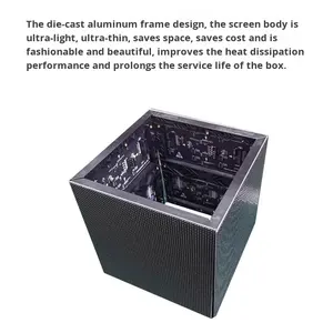 इनडोर फुल-रंग नेतृत्व वाले कॉलम डिस्प्ले p4 पिक्सेल पिच 4k uhd Hdr10 + धूप पठनीय वाटरप्रूफ 2000cd/m चमक 360 - Product Image 5