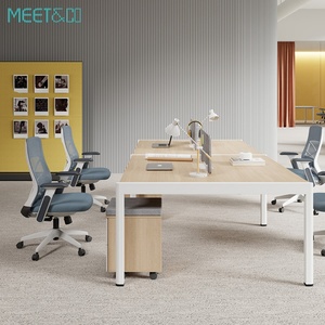 Modern Executive L-Shaped Office <b>Desk</b> Wooden Panel Style for Manager CEO or Boss Modular Bureau De Travail - Product Image 4