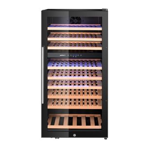 Frigorifero per Vini Arktic 230L Nero, 2 Zone, Capacità 91 Bottiglie, Attrezzatura da Cucina Commerciale, Dimensioni 569x595x1215mm - Product Image 1