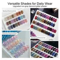 Vernis Gel Scintillant Effet Diamant Pailleté Réfléchissant Marque Privée 15ml UV LED Soak Off Stardust