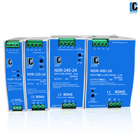 Alimentation à découpage universelle AC-DC LCTC NDR-120-24 240W 24V 5A, boîtier métallique, montage sur rail DIN, 50/60Hz 100-240VAC